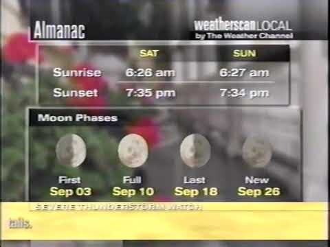 Wayback Playback | Weatherscan Local | 2 Hours | Aug 30, 2003