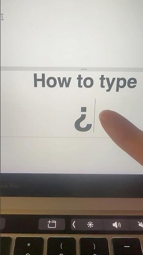 How to type ¿ Upside-down question #macbooktips #keyboard #macshortcuts