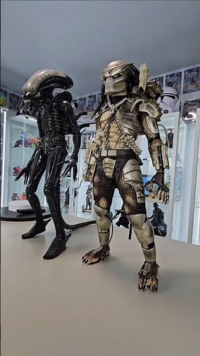 The Jungle Hunter Predator And The Alien. #shortsvideo #predator #alien #actionfigures #neca #toys