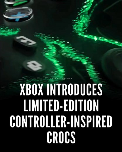 🚨#TECH: 🟢Xbox has dropped a limited-edition collab with Crocs, transforming the classic clog into a wearable tribute to the iconic Xbox controller. These aren’t functional controllers, but they look uncannily close — and they’re built for comfort, not gaming marathons. | Entrelligence