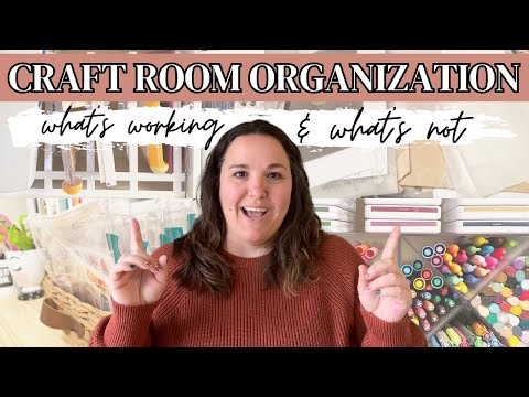 my craft room MUST HAVES + what's not working // life changing craft organization