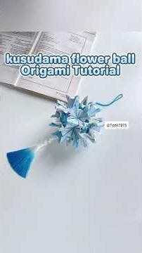 Stunning 3D kusudama Origami Flower Ball | Paper Craft Ideas #diy #shortscraft #shorts #origami