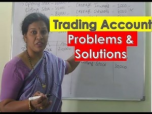 " Trading Account" Problems & Solutions By Dr Devika Bhatnagar