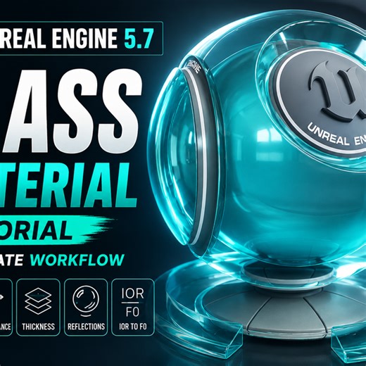Create Realistic Glass Material in Unreal Engine 5.7 | Substrate Glass Tutorial | Community tutorial