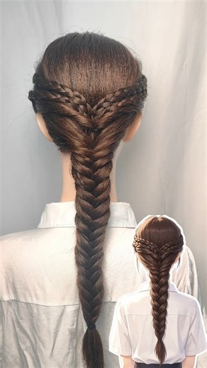 Easy & Beautiful Hairstyle for Long Hair 💖 | Trending Hair Tutorial #Shorts