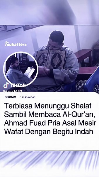 Inalillahi wainnailaihi rojiun, Ahmad Fuad al-bashbishi dikenal sebagai seorang warga Mesir yang tetap menjaga ibadah meskipun telah lama mengalami sakit. Ia terbiasa datang ke masjid, menunggu waktu sholat sambil membaca Al-Qur'an dan berdzikir. Foto dirinya yang sedang tertidur sambil memeluk mushaf kemudian viral di media sosial. Namun, foto tersebut ternyata diambil sekitar satu bulan sebelum wafat, ketika ia sedang membaca Al-Qur'an di masjid lalu tertidur. Ia meninggal dunia di Rumah Sakit