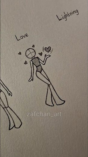 How to draw body tutorial ✨️ (fire,love&lightning) #drawing #tutorial #howtodraw #sketch #art