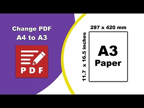 How to change the pdf size of A4 to A3 in PDF-XChange Editor