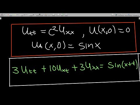 Solving Homogeneous and non-Homogeneous wave equations using method of characteristics, examples