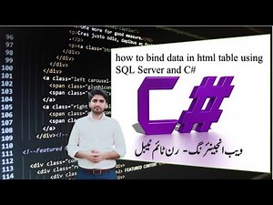 How to bind data from database in HTML Table in asp.net