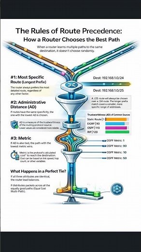 Route Precedence Explained | How Routers Choose the Best Path in Networking