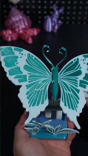 Advanced 3D Printing – Creating a Stunning Butterfly with Layer-by-Layer Accuracy #shorts #3dprinted