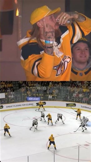 George Kittle with the assist of the century! #smashville #hockey #nashvillepredators #nhl