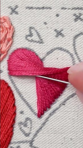 Learn how to embroider a heart - RHODES STITCH | LOVE Pattern