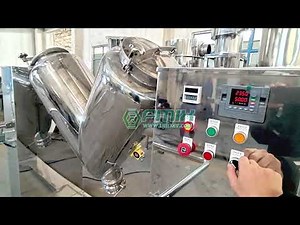 Pharmaceutical v shape blender dry powder mixer with safety guard railing