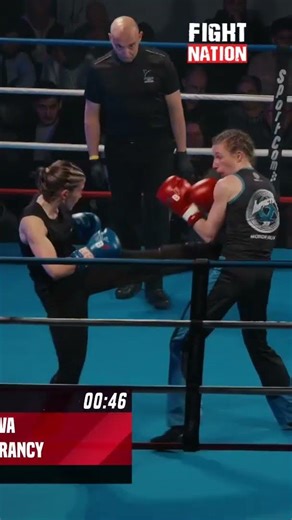 💥 Amazing head-on strike from Chanelle Lorancy! #Fight #Savate