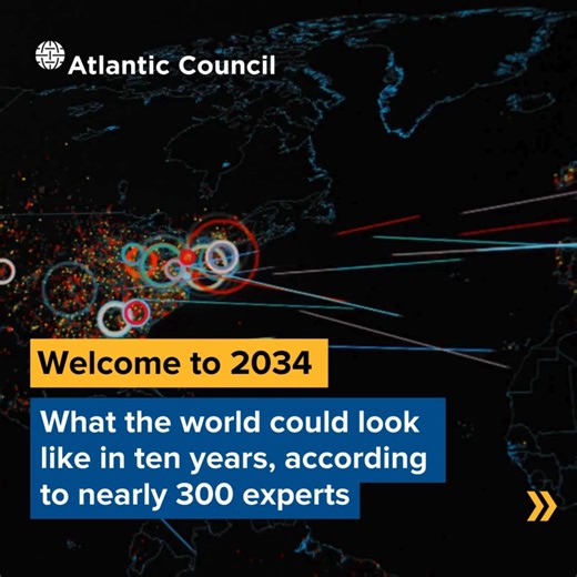 🔴 An unstable, post-Putin Russia? 🔴 A nuclear-armed Iran? 🔴 A United Nations incapable of carrying out its core functions? The Atlantic Council asked 288 global strategists and foresight experts what the world might look like in 2034. Here’s what they found: ➡️ https://bit.ly/47xHPHN | Atlantic Council