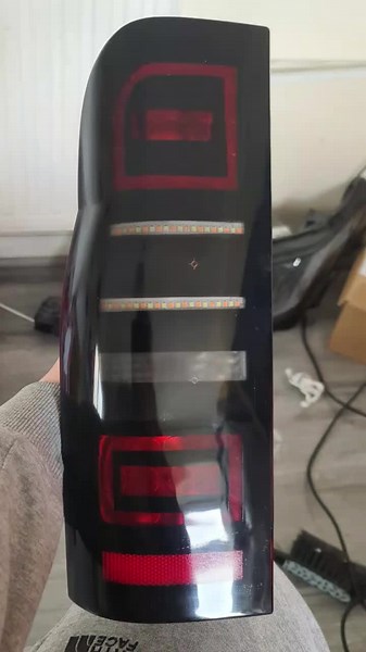 transit mk7 rear prototype lights under way #rjsautomotivelighting #lights #modified #transit #mk7 #lightup