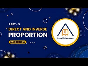 Direct and inverse proportion || Class - 8 || Part - 3 ||