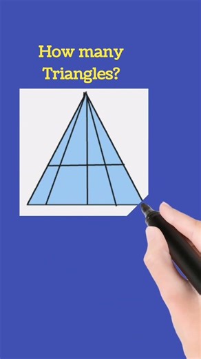 Count number of triangle in figure below? #foryou #maths #foryou #viral #education #fun