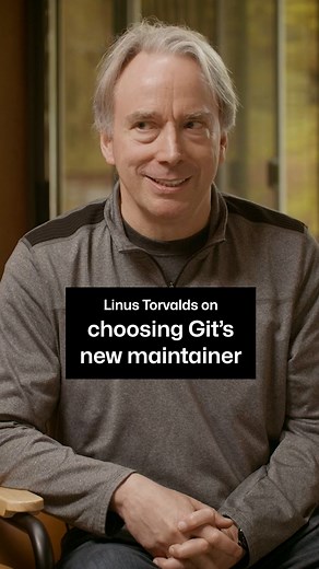 GitHub on Instagram: "Wonder what Linus Torvalds looks for in an open source maintainer? 🤔 We have the answer directly from the Git creator himself. ☝️ Hear more from Linus on maintainership and his reflections on 20 years of Git in our full interview. Link in bio. ▶️ #MaintainerMonth"