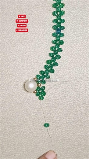 DIY Super Easy Beaded Necklace #necklace #shorts #diy #handmade #ytshorts