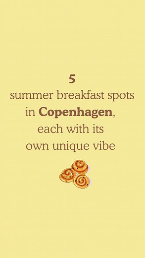 ☀️ 5 summer breakfast spots, 5 totally different vibes Whether you’re in the mood for beach breezes, urban calm, or garden magic, here’s where we suggest that you start your morning right in Copenhagen: 🌊 Wulff & Konstali, Klampenborg Breakfast by the sea? Yes, please. Grab your sourdough and smoothie bowl just steps from the beach. Salt in the air and (if you’re lucky) sun on your face. 🌿 Café Båden, Christianshavn A cute gem that cannot be missed. A relaxed vibe that makes you want to stay a