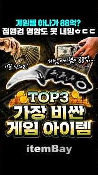 비싼 게임 아이템 TOP3｜1위 88억, 집행검도 못 비빔
