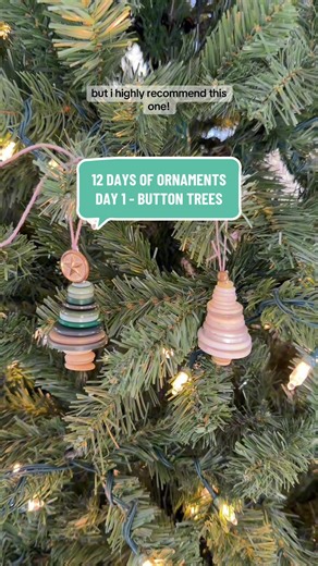 Create Button Trees for Christmas Ornaments