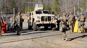 U.S. Marine Corps Security Forces Conduct Mission Readiness Exercise U.S. Marines with Marine Corps Security Forces, U.S. Marine Corps Forces Command, Fleet Marine Force Atlantic, reinforce a simulated embassy during a Mission Readiness Exercise on Fort A. P. Hill. FAST platoons execute MRX exercises to evaluate cohesion and proficiency. (U.S. Marine Corps video by Sgt. Kealii De Los Santos/Released) | Fleet Marine Force Atlantic, U.S. Marine Forces Command