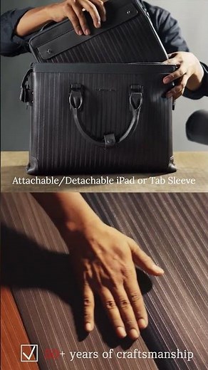 Luxury Leather Laptop Bag for Men | Premium Office Briefcase #luxurybags #italianleather #officebag