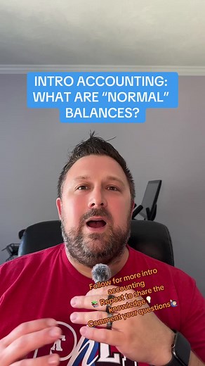 In intro accounting, half the battle is knowing the vocabulary! One important term is “normal balance”. When we say normal balance we are referring to whatever (debit or credit) will INCREASE that account’s balance. Saying we have a “contra” account (like “contra-asset”) just flips the normal balance side to the opposite (so a normal balance for a contra-asset is credit because the normal balance for an asset is debit). #accounting #study #unitok #fyp #foryou