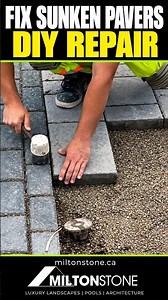 How to Reset Sunken Pavers | DIY Paver Repair Tips | Interlock Lift & Relay by Milton Stone