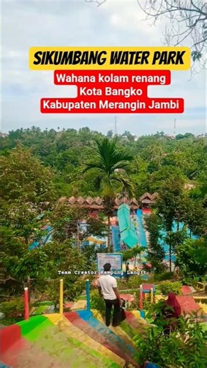 Sikumbang Water Park, wahana kolam renang kabupaten Merangin Jambi #shorts #shortsfeed