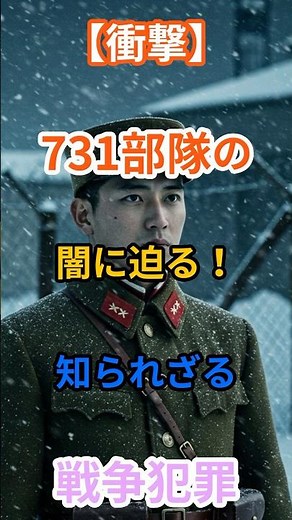 【衝撃】731部隊の闇に迫る！知られざる戦争犯罪 #歴史 #戦争犯罪 #WarHistory