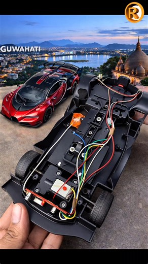 convert a normal Bugatti into a remote control Bugatti