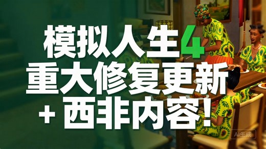 模拟人生4 重大修复更新   西非内容！ - Pixelade