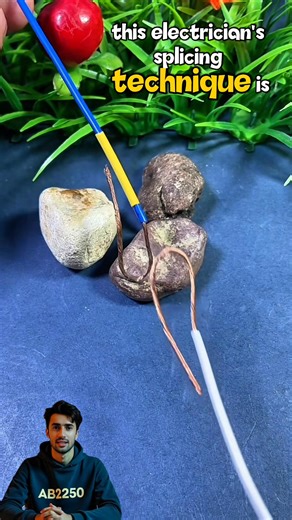 Wire splicing mastery: Secure, safe, and truly brilliant technique. ​#ElectricianSkills ​#WireSplicing | Ab2250