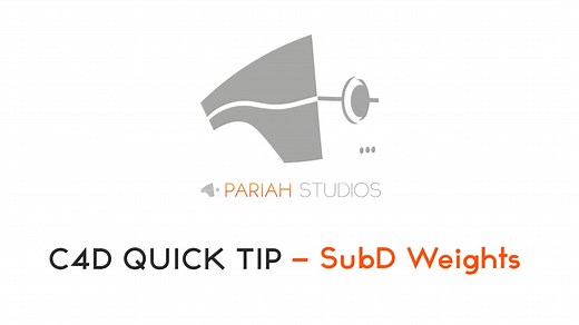 Cinema 4D Quick Tip | Subdivision surface weights