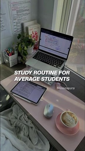 study routine for average students ❤