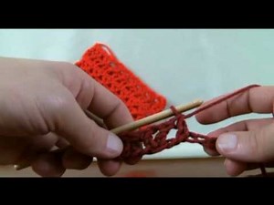 How to Do a crochet offset V stitch for left handers