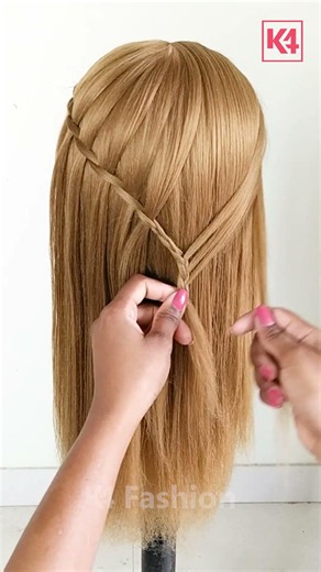 Easy Unique Hairstyle Tutorial for Girls & women | Simple Open Hairstyles
