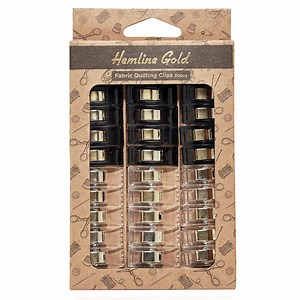 Hemline Gold Small Quilters Clips 30 Pieces