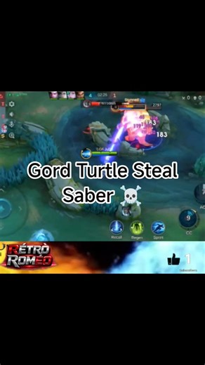 Gord Steals Turtle from Saber! 🐢 Revenge of the Mage! 🔥 #RetroRomeoGaming #MLBBIndia #TurtleSteal