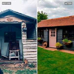 Before and after: look inside stunning garden studio transformation – complete with dream kitchen