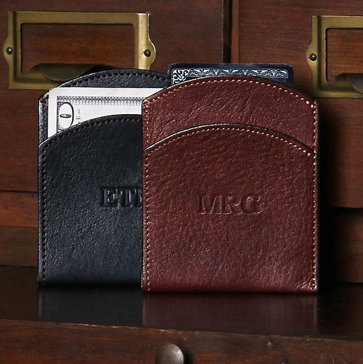 Front Pocket Wallet, American Steerhide Leather, Slim & Lightweight | Col. Littleton