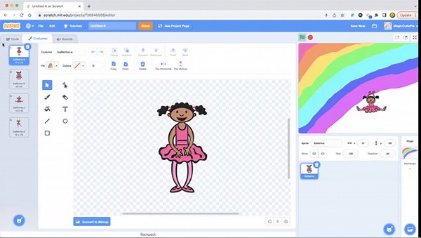 How To Make A Ballerina Scratch Project!!
