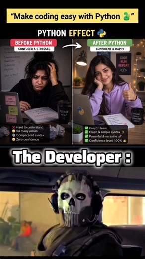 “Make coding easy with Python 🐍”#coding #funny #shorts #memes @LearnComputerWithRCS