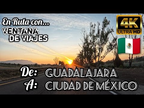 Guadalajara a CDMX al Amanecer | 5:29 Horas en Carretera | En Ruta con Ventana de Viajes 4K ASMR