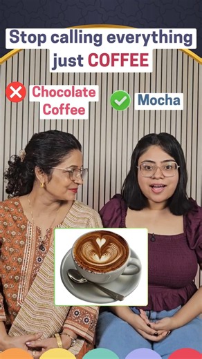 Stop calling everything just COFFEE | Coffee vs Latte vs Mocha #shorts